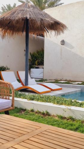 شاليه فندقي ريفي بغرفتين نوم وجاكوزي