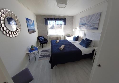 1 double bed