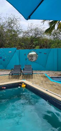 Piscina, Villa Turquoise Curaçao (Villa Turquoise Curacao) in Nieuwpoort