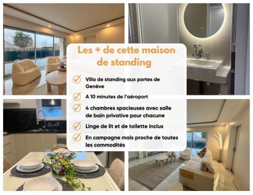 Luxury villa, 4 suites with bathroom, near Geneva gîte à louer Feigères