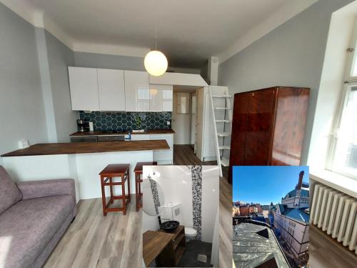 Apartment with roof view next to Railway station, Helsinky