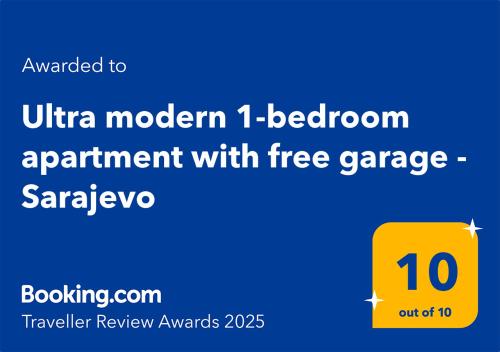 Ultra modern 1-bedroom apartment with free garage - Sarajevo Ultra modern 1-bedroom apartment with free garage - Sarajevo