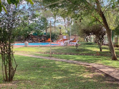 Garden, Wild View Resort in Kasane