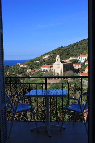 Balkon/terasa, Hotel Cyrnos in Cargese Town Center