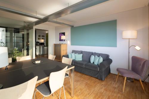 Közös társalgó / TV, Apartment "Green Bamboo" - Business-30 qm-ruhig-Parkplatz-Arbeitsplatz in Leonberg