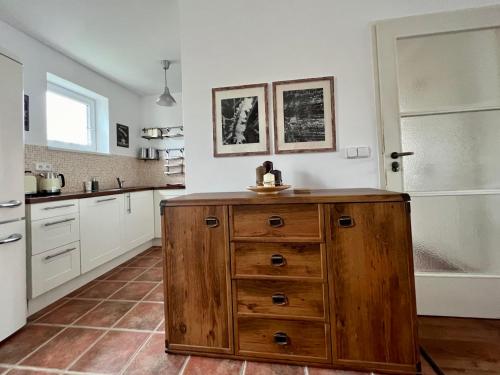 מטבח, Apartmán Půda na jihu (Apartman Puda na jihu) in יינדז'יחוב הראדץ