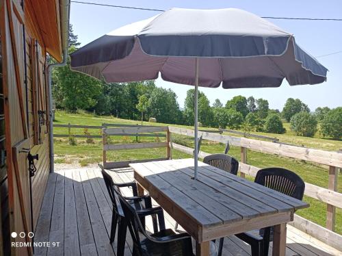 Erkély/terasz, Chalet Chez Picou in La Tour-d'Auvergne