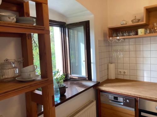 virtuve, Apartment im Loefengut in Sankt Florian (Upper Austria)