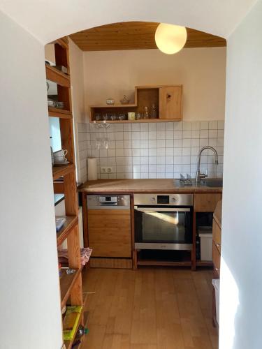 virtuve, Apartment im Loefengut in Sankt Florian (Upper Austria)