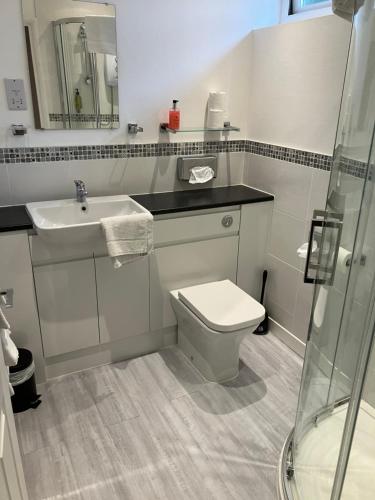 Fürdőszoba, The New Inn Motel in Huby