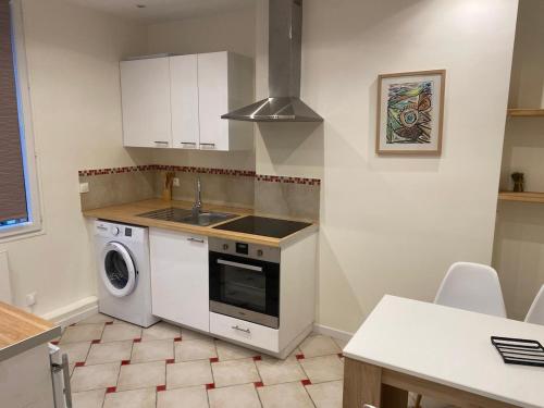 Konyha, Apartment Cosy Ancient Fossé 1 (Apartment Cosy Ancient Fosse 1) in Gacé