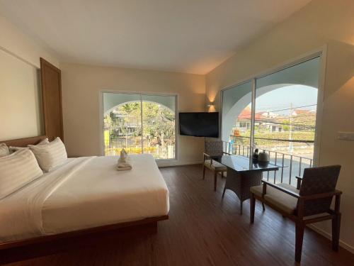 The Corner มุมม่วน คาเฟ่ แอนด์ โฮสเทล MumMuan hostel Room Type - Deluxe Double Room