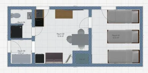 EMAS 6 Wohnung mit 3 Einzelbetten, Küche in Krefeld, Deutschland