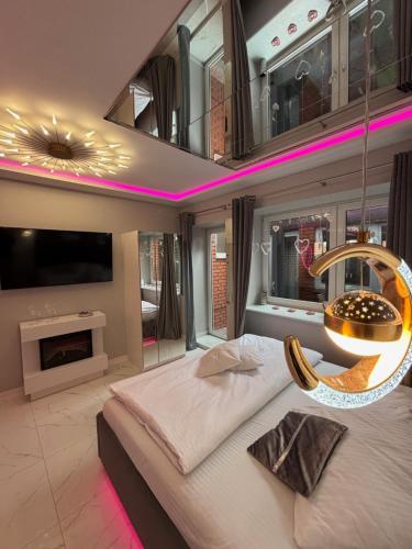 Apartament "Love Island" Jacuzzi SPA z dużą wanną z hydromasażem dla Dwojga