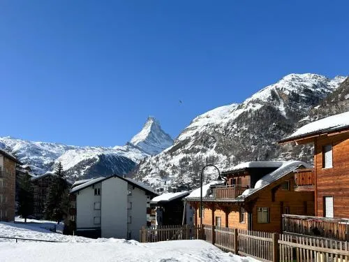 Flat with magnificent views of the Matterhorn in Zermatt, Schweiz