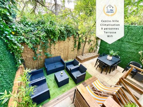 BnGo I Maison Mimosa I Jardin, 3 chambres, 9 personnes gîte à louer Villeurbanne