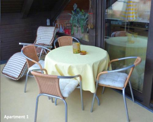 ระเบียง/ชานเรือน, Ferienwohnungen Vesteblick in โคบวร์ก