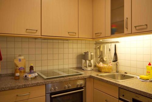 Inselblume 02 - Maritime Ferienwohnung, Blick zum Yachthafen in Burgtiefe auf Fehmarn , Deutschland