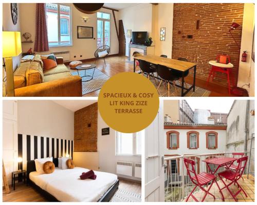 Appartement " L'Ambrée " - Terrasse - Calme - WIFI - Plein Centre - Atypique