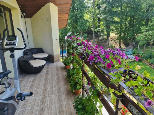 balkon/terras, Villa Janet in Dolna Banya