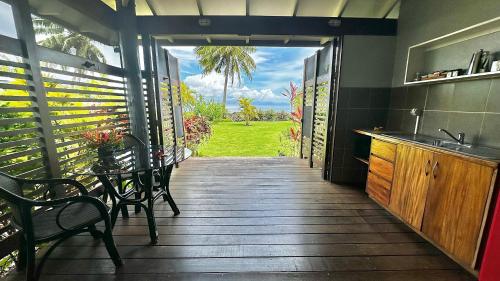 景色, アロハ タヴェウニ ビーチフロント ブレス (Aroha Taveuni Beachfront Bures) in タベウニ