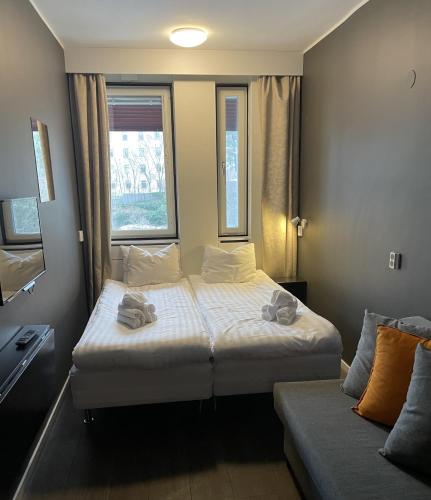 Compact Double Room with Private Bathroom Outside Room in Corridor
