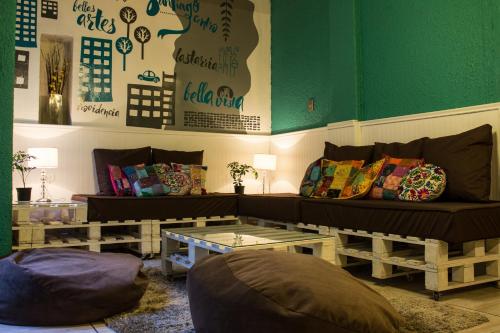 Skupni salon/TV območje, Hostal Forestal in Santiago