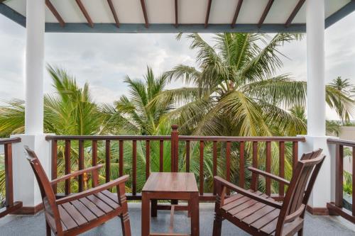 Erkély/terasz, OLU AYURVEDA BEACH RESORT in Mirissa