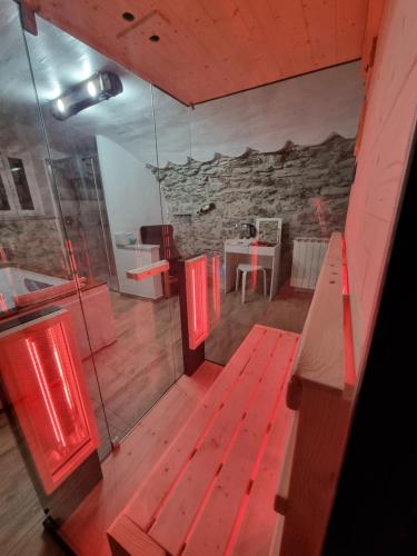 Szauna, "Rosa di sera" - Relax in Toscana con Spa privata in Tresana