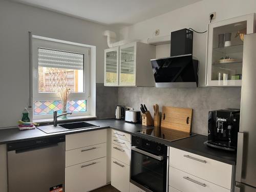 Kitchen, Gartenapartment 1 in Bad Konig