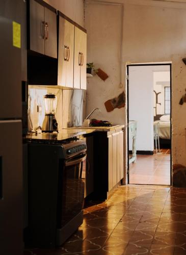 Konyha, Central Hostel Philos in Antigua Guatemala