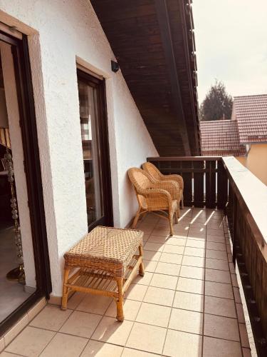 Balkons/terase, Ferienwohnung Alpenblick in Purgen