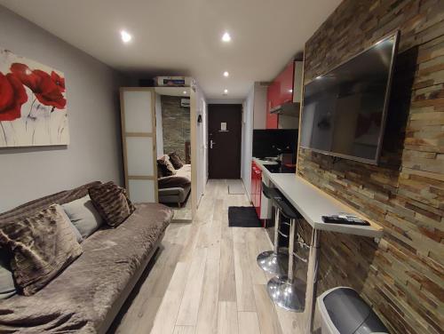 Studio les 2 Alpes au Village 1800m-Commerces et télésiège à 50m-Retour ski au pied - Location saisonnière - Les Deux-Alpes