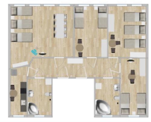 Ferienwohnung für 10 Personen, Lipsko
