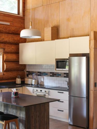 Konyha, Stunning Private Log Cabin in Tarras