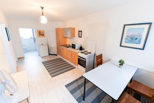 virtuve, MonteurGut Apartments Linde in Lindern (Oldenburg)
