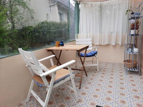 陽台/露台, Giverny, Cosy studio au vert in 紀梵尼
