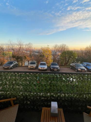 Balcony/terrace, Cozy renovated apartment with cinema atmosphere and view in La Mulatière
