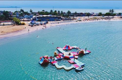 Water park, Oasis Beach Apartment, Beachfront in Puerto La Cruz