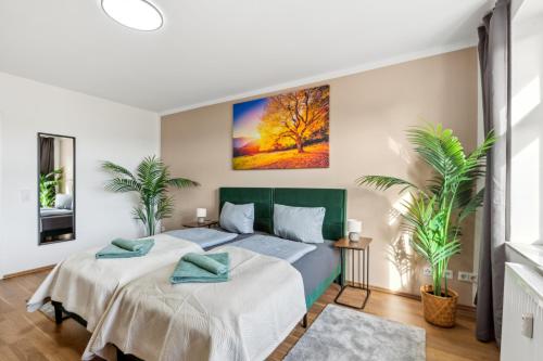 Larooms Merseburg - Apartment NP24 - 2 Zimmer - 4 Betten - Waschmaschine - Parkplatz - Balkon in Merseburg, Deutschland