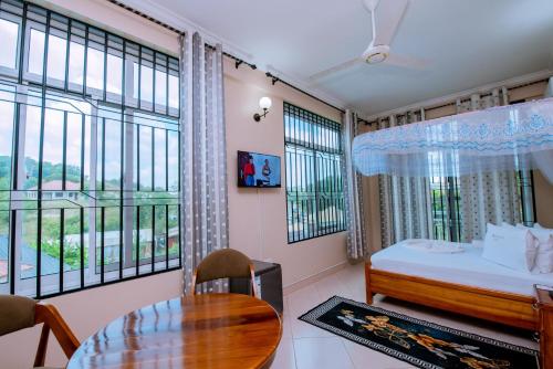 1 double bed