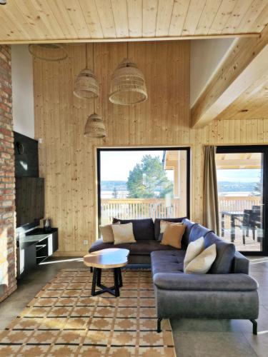 Koplietošanas atpūtas telpa ar TV, Czôrny Dąb - dom wakacyjny na Kaszubach, bilard, jacuzzi, sauna (Czorny Dab - dom wakacyjny na Kaszubach, bilard, jacuzzi, sauna) in Kozyczkowo