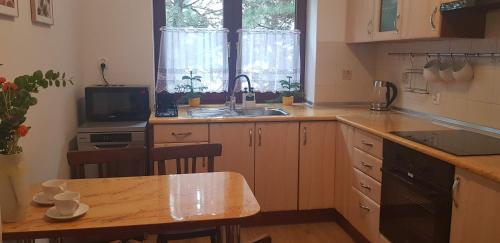 廚房, Przytulny Apartament z Parkingiem na przedmieściach Wrocławia by Noclegi Renters (Przytulny Apartament z Parkingiem na przedmiesciach Wroclawia by Noclegi Renters) in 比拉尼-弗羅茨拉夫斯基