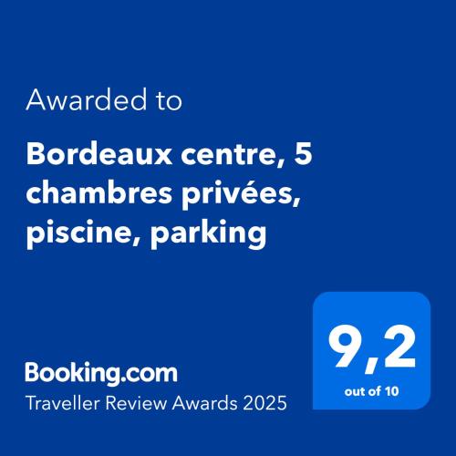Bordeaux centre, Appartement privatif et 5 chambres privées, piscine, parking, Bordeaux (photo 2)