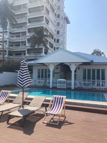 Dawn at sea Cha-am beach Dawn at sea Cha-am beach