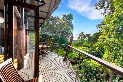 Erkély/terasz, Pole home in paradise at Kuranda in Kuranda