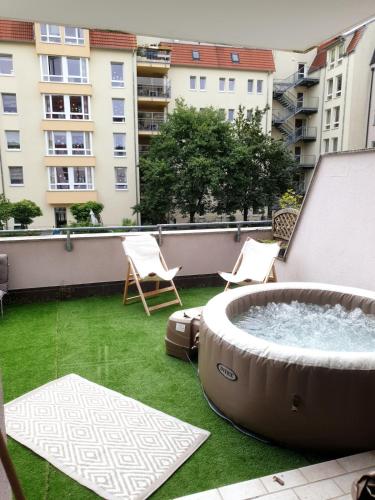 Zentrumsnahe Wohnung mit Sonnenterrasse, Lipsia (foto 6)