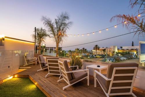 Restaurant, Kastro Beach Apartments in Malia