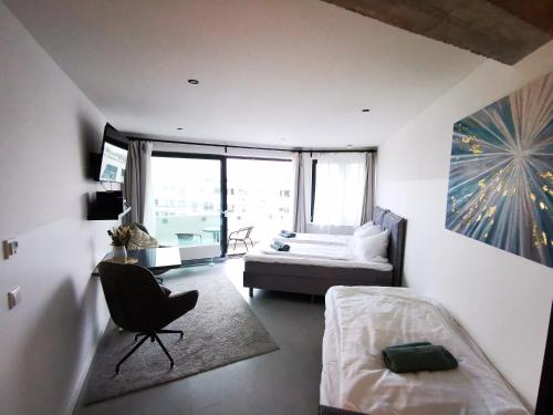 HH 06 by ROCKCHAIR - SUPERHOST Status - Modernes Apartment mit sonnigem Balkon & premium Boxspringbetten in Winterhude - Hamburg Top Geheimtipp, Hamburk (fotografie 8)