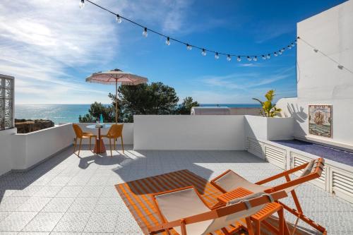 Balcony/terrace, Ocean View Apartment in Alfanzina